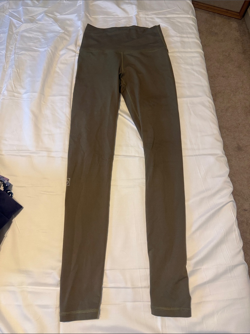 Fleo Olive Green High-Rise Leggings